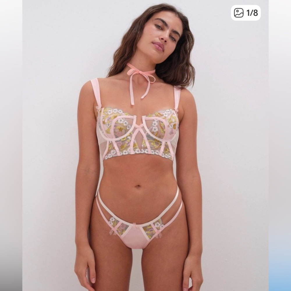 For Love & Lemons Swirly Star Bustier S